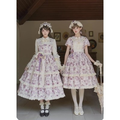 Little Plum Black Rose Blouse JSKs and OPs(Reservation/2 Colours/Full Payment Without Shipping)